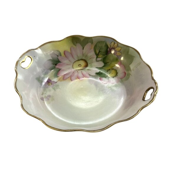 Antique Nippon Hand-Painted Porcelain Dish - Picture 5 of 10